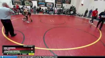 132 Boys Champ. Round 1 - Jonathan Montes, Black Fox Wrestling Academy vs Eric Herrera, Pine Creek
