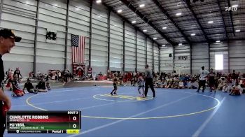 58 lbs Quarters - MJ Vigil, Midwest Assasins Blue vs Charlotte Robbins, STORMETTES