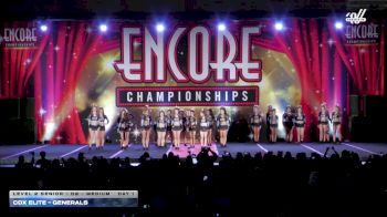 CDX Elite - Generals [2025 L2 Senior - D2 - Medium DAY 1] 2025 Encore Philly Showdown