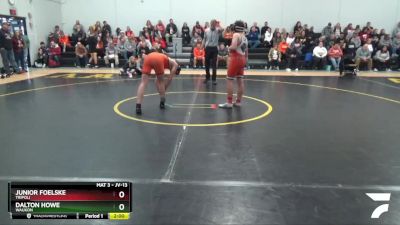 JV-13 lbs Round 1 - Dalton Howe, Waukon vs Junior Foelske, Tripoli