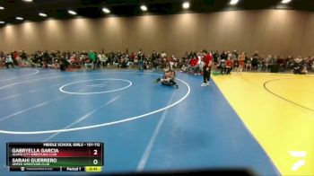 101-112 lbs Round 5 - Gabryella Garcia, Alamo City Wrestling Club vs Sarahi Guerrero, Amped Wrestling Club