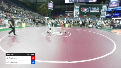 105 lbs Cons 32 #2 - Alissa Cowing, KS vs Sigrun Metzger, FL