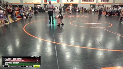 PW-12 lbs 5th Place Match - Macoy Heishman, Benton Community Wrestling vs Griffin O`Shea, NEIWC