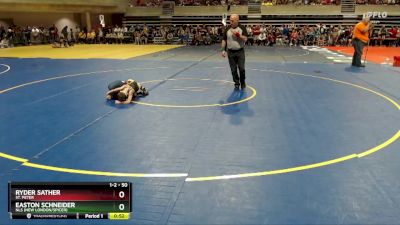 50 lbs Semifinal - Ryder Sather, St. Peter vs Easton Schneider, NLS (New London/Spicer)
