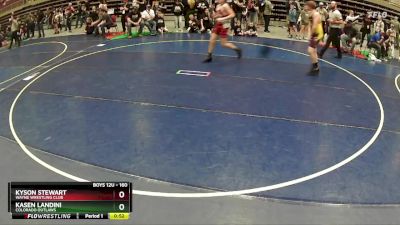 160 lbs Quarterfinal - Kasen Landini, Colorado Outlaws vs Kyson Stewart, Wayne Wrestling Club