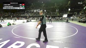 Quarterfinal - Alexis Bryant, McCook Central/Montrose vs Lilly Toft, Brookings