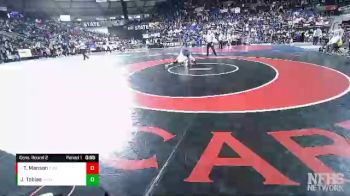 4A 138 lbs Cons. Round 2 - Terran Manson, Central Valley vs Jordan Tobias, Chiawana