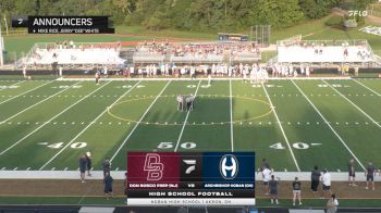 Replay: Don Bosco Prep NJ Vs. Abp. Hoban OH | Aug 30 @ 7 PM