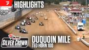 Highlights | 2024 USAC Ted Horn 100 at DuQuoin State Fairgrounds