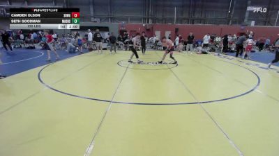 130 lbs Rr Rnd 4 - Camden Olson, South Hills Wrestling Academy - MSE vs Seth Goodman, Mat Assassins Red - MSE