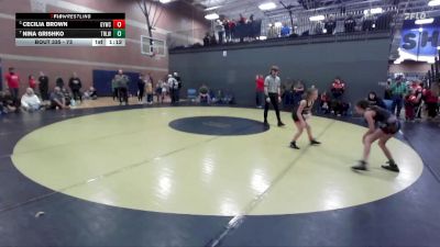 73 lbs Cons. Semi - Cecilia Brown, Grangeville Youth Wrestling Club vs Nina Grishko, Team Real Life Wrestling