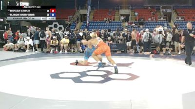 190 lbs Champ. Rd Of 16 - Braden Strain, Oklahoma vs Mason Ontiveros, California