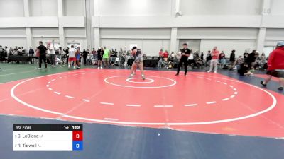 187 lbs 1/2 Final - Cruz LeBlanc, La vs Raidyn Tidwell, Al