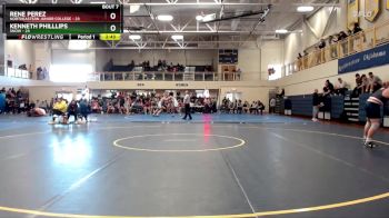 197 lbs Champ - Round 1 (16 Team) - Kenneth Philllips, Snow vs Rene Perez, Northeastern Junior College