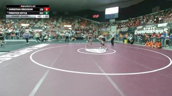 157 lbs Champ. Round 1 - Christian Erickson, Lindsborg-Smoky Valley HS vs Preston Hittle, Ulysses HS