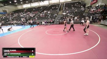 153 lbs Cons. Round 3 - Chase Zundel, Box Elder vs Oscar Samanamud, Lehi