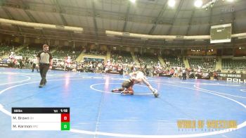 88 lbs Quarterfinal - Mason Brown, Darkhorse vs Mack Karmon, St. Paris Graham