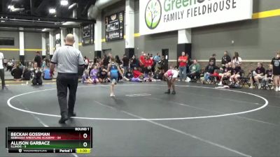 170 lbs Round 1 (4 Team) - Beckah Gossman, Nebraska Wrestling Academy vs Allison Garbacz, Illinois