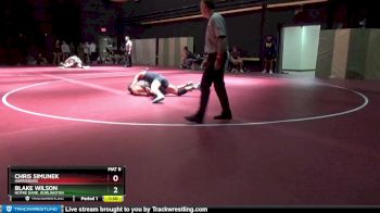145 lbs Cons. Round 2 - Blake Wilson, Notre Dame, Burlington vs Chris Simunek, Harrisburg