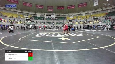 120 lbs Semifinal - Emmanuel Kearns, Saints Wrestling Club vs Johny Gochi, Fayetteville Wild Hog Wrestling