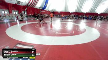 110 lbs Round 3 (6 Team) - Trinity Smaker, Team Blue vs Maggie Olson, Team Pink