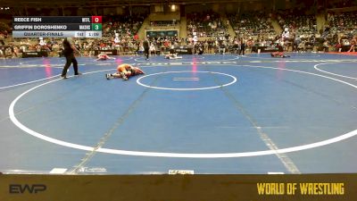 80 lbs Quarterfinal - Griffin Doroshenko, Mat Assassins vs Reece Fish, Well Trained