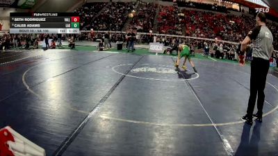 5A 106 lbs Champ. Round 1 - Seth Rodriguez, Vallivue vs Caleb Adams, Lakeland