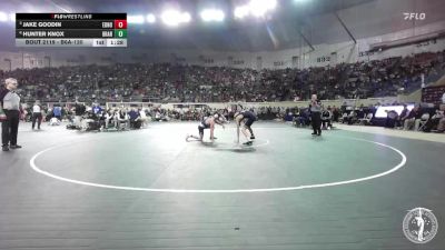 B6A-120 lbs Quarterfinal - Jake Goodin, Edmond North vs Hunter Knox, Broken Arrow