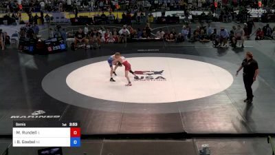 100 lbs Semis - Michael Rundell, IL vs Brock Goebel, NE