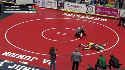 132 lbs Round Of 64 - Dylan Yannick, Owen J Roberts vs Matthew Jones, Pine-Richland