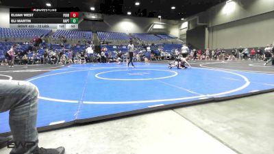 72 lbs Consi Of 8 #2 - Elijah West, Perryville Elite Wrestling vs Eli Martin, Raptor Wrestling