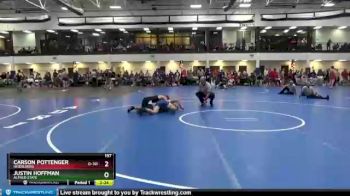 157 lbs Quarterfinal - Carson Pottenger, Heidelberg vs Justin Hoffman, Alfred State