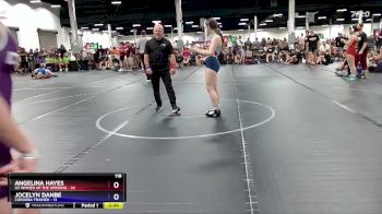 118 lbs Round 3 (8 Team) - Angelina Hayes, U2 Women Of The Uprising vs Jocelyn Danbe, Cordoba Trained