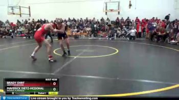 Round 2 - Brady Ohrt, South Winneshiek vs Maverick Dietz-McDonald, Nashua-Plainfield