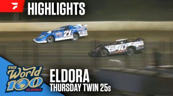 Twin 25s Highlights | 2024 World 100 Thursday Prelim at Eldora Speedway