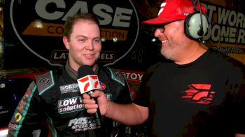 Bobby Pierce Reacts To Second Place Finish During Semifeature #2 Thursday at World 100