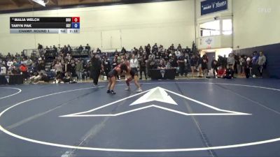 124 lbs Champ. Round 1 - Taryn Pak, Skyline vs Malia Welch, Southern Oregon University