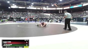 165 lbs 5th Place Match - Jacob Shaw, New Plymouth vs Kash Cobb, Weiser