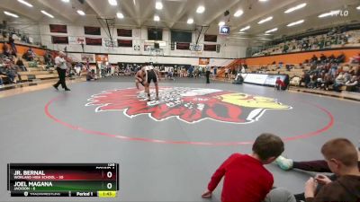 138 lbs Round 4 (6 Team) - Jr. Bernal, Worland High School vs Joel Magana, Jackson