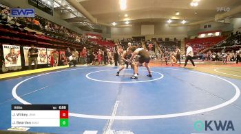 110 lbs Quarterfinal - Jaxon Wilkey, Jenks Trojan Wrestling Club vs Jackson Bearden, Skiatook Youth Wrestling