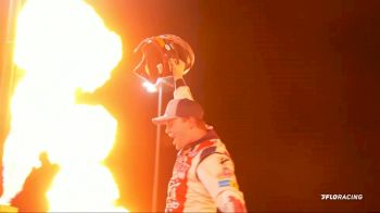 Bobby Pierce Reacts After Scoring Second World 100 Victory At Eldora