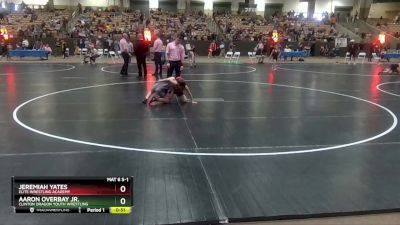 80 lbs Cons. Round 1 - Aaron Overbay Jr., Clinton Dragon Youth Wrestling vs Jeremiah Yates, Elite Wrestling Academy