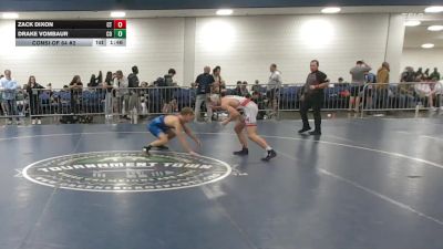 120 lbs Consi Of 64 #2 - Zack Dixon, CT vs Drake VomBaur, CO