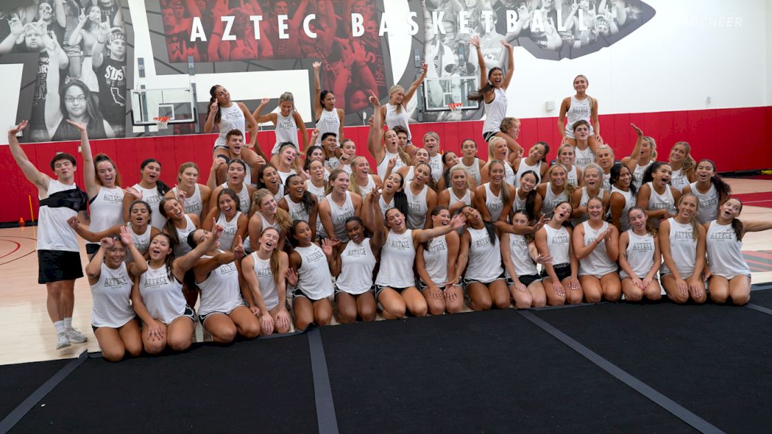 A Look Inside College Cheer Practice With San Diego State