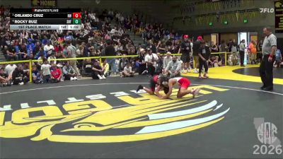 76 lbs 1st Place Match - Orlando Cruz, Red Wave vs Rocky Ruiz, SBTC