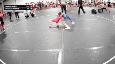 62 lbs Round 3 (6 Team) - Adam Rasmussen, RWA vs Connor Martin, Level Up Wrestling Club