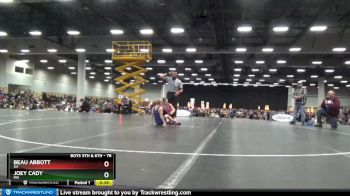 78 lbs 1st Place Match - Beau Abbott, GA vs Joey Cady, MN