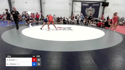 56 kg Rr Rnd 5 - Ahriana Scales, NC United vs Autumn Littleton, New England Trappers West