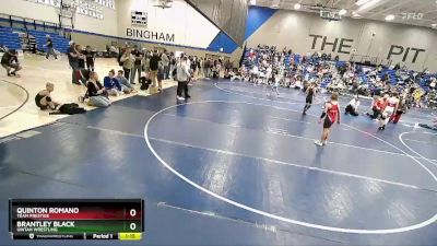 79 lbs Cons. Round 3 - Brantley Black, Uintah Wrestling vs Quinton Romano, Team Prestige