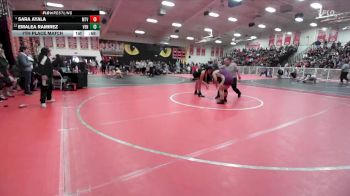 190 lbs 7th Place Match - Sara Ayala, Mountain View vs Emalea Ramirez, Ventura